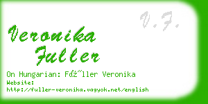 veronika fuller business card